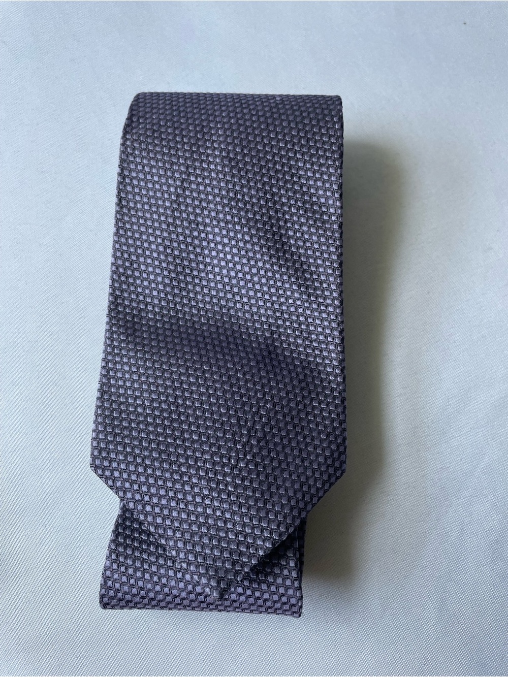 Men's Perry Ellis Textured Purple Tie - Classic Business Style 100% Silk